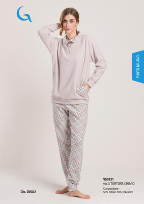 WOMEN'S PYJAMAS M/L V50121 Tellini S.r.l. Wholesale Clothing
